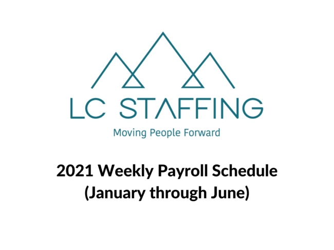 LC Staffing Payroll schedule screenshot LC Staffing Payroll schedule screenshot