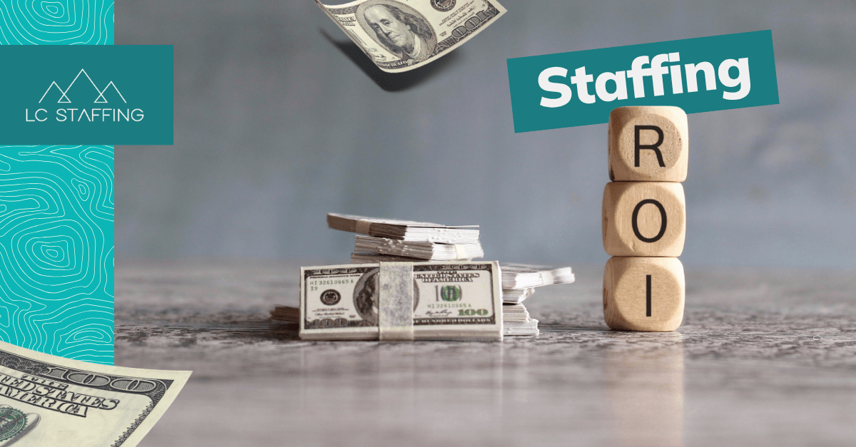 Cash and ROI blocks illustrating staffing ROI and placement fee value