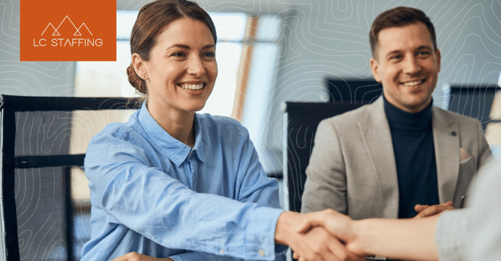 Employer meeting with federal workforce candidate during hiring interview